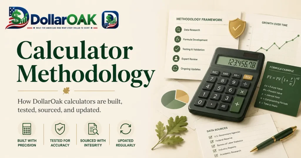 Calculator Methodology DollarOak